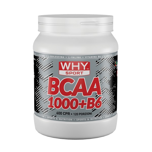 WHY SPORT BCAA 1000 + B6 600 compresse