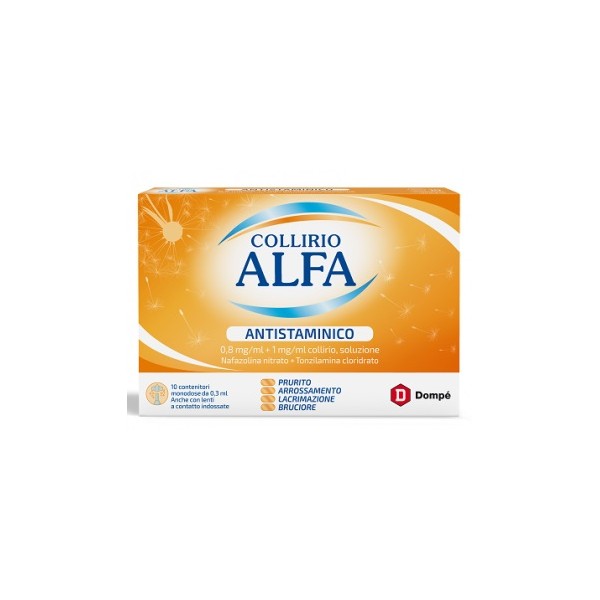 Collirio Alfa Antistaminico 10 Flaconcini Monodose da 0,3 ml
