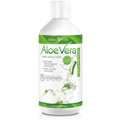 Erbavita Aloe Vera Succo Premium Flacone da 1000 ml