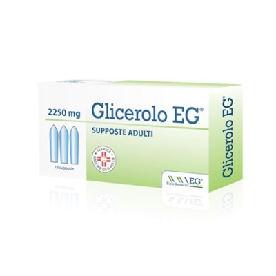 GLICEROLO EG  18 Supposte Adulti 2250mg