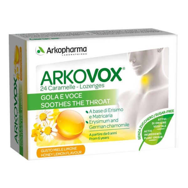 ARKOVOX - Gola e Voce - 24 Caramelle gusto Miele-Limone