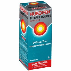 Nurofen - Febbre Dolore Bambini Sciroppo 200mg/5ml - 100ml Gusto Fragola