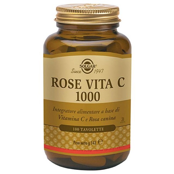 Solgar Rose Vita C 1000 mg 100 Tavolette
